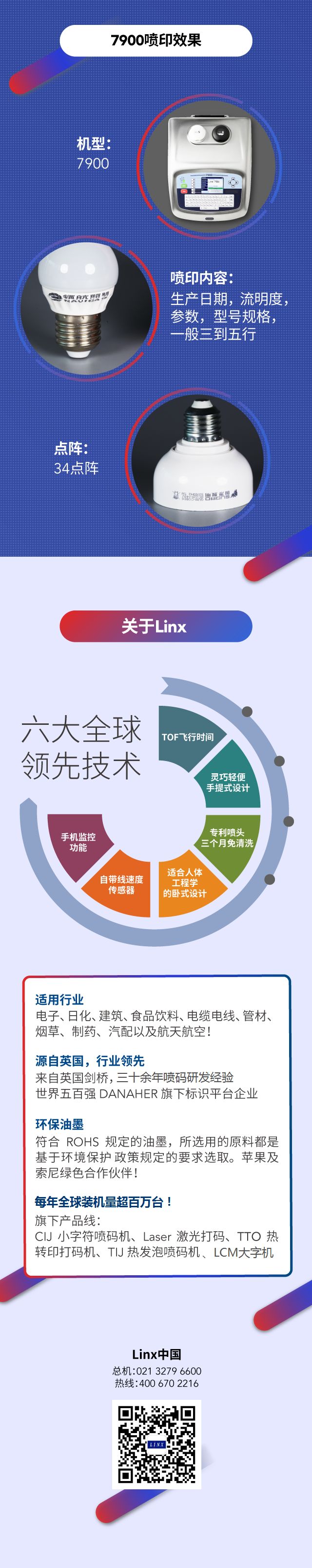 LED灯喷码机应用